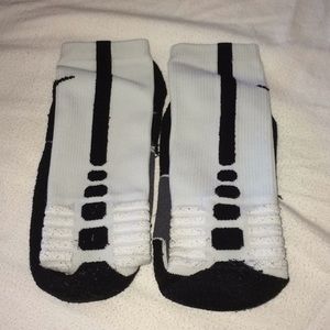 White Nike Hyper Elite socks